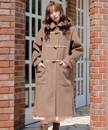 セール ブランド古着 レディースのダッフルコート ブラウン 茶色系 古着通販 Zozoused