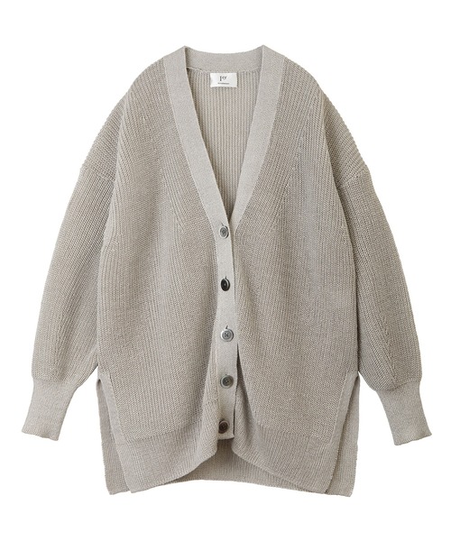 1er Arrondissement(プルミエアロンディスモン)の「畦リネンカーディガン(カーディガン/ボレロ・レディース・ブラウン/カーキ/グレイッシュベージュ・FREE)」の17枚目の写真