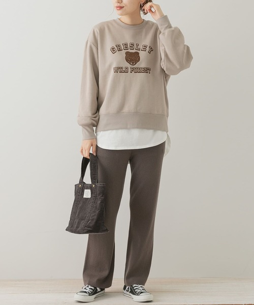 URBAN RESEARCH Sonny Label（アーバンリサーチサニーレーベル）の「裏起毛USED LIKEプリントスウェット（スウェット・レディース・ネイビー/オフホワイト/ベージュ系その他・FREE）」の22枚目の写真