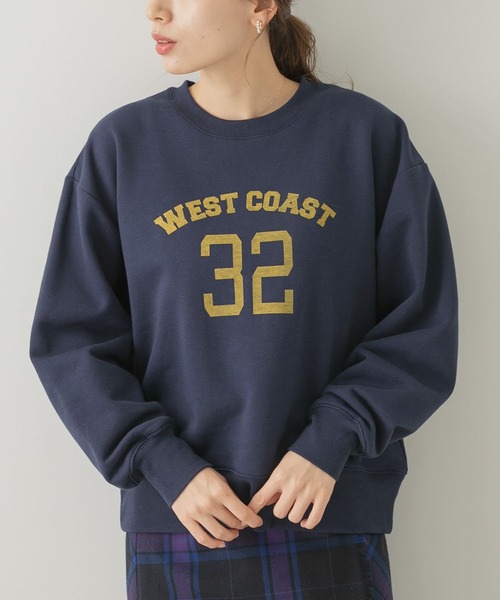 URBAN RESEARCH Sonny Label（アーバンリサーチサニーレーベル）の「裏起毛USED LIKEプリントスウェット（スウェット・レディース・ネイビー/オフホワイト/ベージュ系その他・FREE）」の13枚目の写真