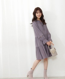 PROPORTION BODY DRESSING | <E>スリーブデザインティアードミニワンピ / 1212147202(ワンピース)