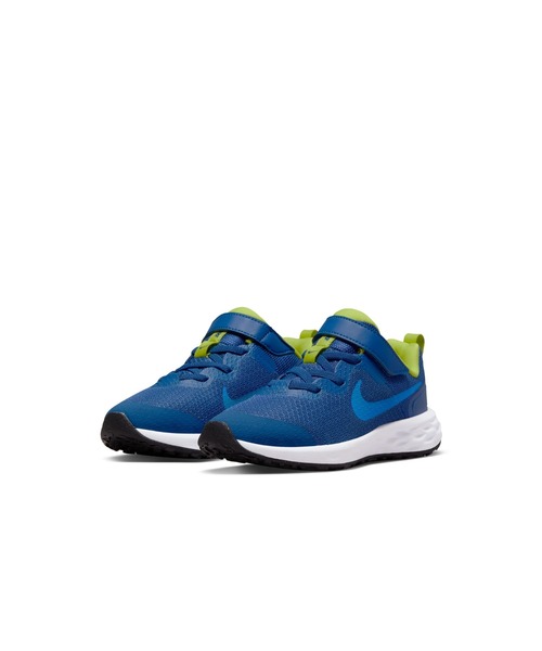 NIKE(ナイキ)の「ナイキ レボリューション 6 キッズシューズ / Nike Revolution 6 Little Kids' Shoes(スニーカー・キッズ・ブラック/ブルー系その他/レッド/ホワイト/ブルー系その他2/アイボリー・20.5/20/16.5/17.5/17/18.5/18/19.5/19/21.5/21/22)」の8枚目の写真