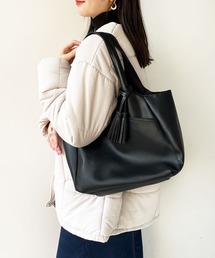 A4対応フリンジ付トートバッグ