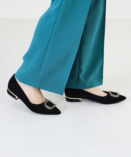 ORiental TRaffic（オリエンタルトラフィック）の「WEB限定■ビジューバックルモチーフパンプス/25102（パンプス・レディース・ブラック/ベージュ・40/38/39/41/42/43/35/36/37/34/33）」の15枚目の写真