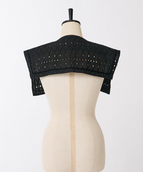 ear PAPILLONNER（イアパピヨネ）の「【SUM1 STYLE（スミ スタイル）】レース付け襟（付け襟・レディース・ホワイト/ブラック/ブラウン・FREE）」の20枚目の写真