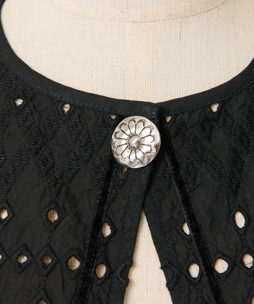 ear PAPILLONNER（イアパピヨネ）の「【SUM1 STYLE（スミ スタイル）】レース付け襟（付け襟・レディース・ホワイト/ブラック/ブラウン・FREE）」の11枚目の写真