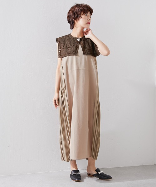 ear PAPILLONNER（イアパピヨネ）の「【SUM1 STYLE（スミ スタイル）】レース付け襟（付け襟・レディース・ホワイト/ブラック/ブラウン・FREE）」の21枚目の写真