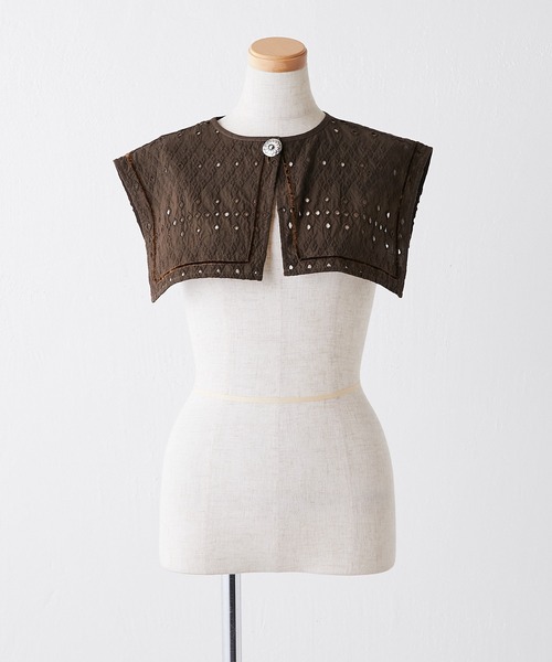 ear PAPILLONNER（イアパピヨネ）の「【SUM1 STYLE（スミ スタイル）】レース付け襟（付け襟・レディース・ホワイト/ブラック/ブラウン・FREE）」の18枚目の写真