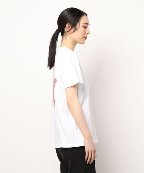 GOLDEN GOOSE(ゴールデングース)の「GOLDEN GOOSE Star Collection / W'S REGULAR T-SHIRT/ BIG GLITTER STAR BACK(Tシャツ/カットソー・レディース・ホワイト×ピンク/ホワイト×ゴールド・SMALL/MEDIUM/X-SMALL)」の11枚目の写真