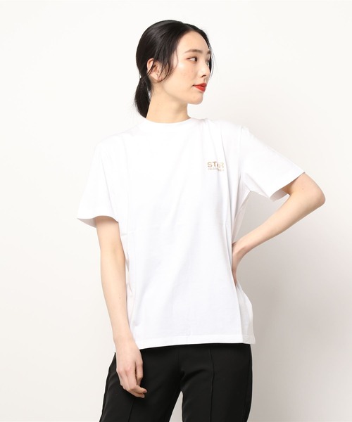 GOLDEN GOOSE(ゴールデングース)の「GOLDEN GOOSE Star Collection / W'S REGULAR T-SHIRT/ BIG GLITTER STAR BACK(Tシャツ/カットソー・レディース・ホワイト×ピンク/ホワイト×ゴールド・SMALL/MEDIUM/X-SMALL)」の12枚目の写真