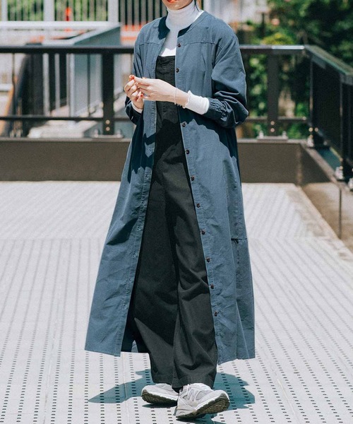 Live in comfort（リブインコンフォート）の「リブ　イン　コンフォート　きれいめカジュアルに仕立てた　大人コットンサロペット（サロペット/オーバーオール・レディース・カーキ/アイボリー/ブラック・MEDIUM/LARGE/X-LARGE/XX-LARGE/SMALL/XXX-LARGE）」の7枚目の写真