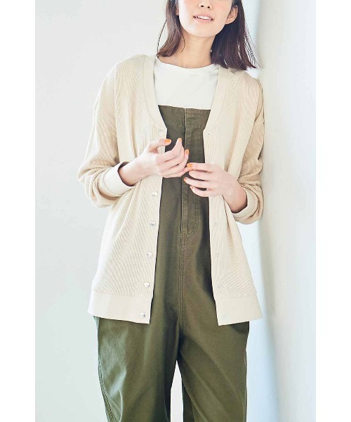 Live in comfort（リブインコンフォート）の「リブ　イン　コンフォート　きれいめカジュアルに仕立てた　大人コットンサロペット（サロペット/オーバーオール・レディース・カーキ/アイボリー/ブラック・MEDIUM/LARGE/X-LARGE/XX-LARGE/SMALL/XXX-LARGE）」の13枚目の写真