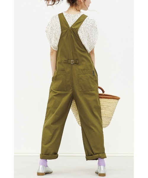 Live in comfort（リブインコンフォート）の「リブ　イン　コンフォート　きれいめカジュアルに仕立てた　大人コットンサロペット（サロペット/オーバーオール・レディース・カーキ/アイボリー/ブラック・MEDIUM/LARGE/X-LARGE/XX-LARGE/SMALL/XXX-LARGE）」の21枚目の写真