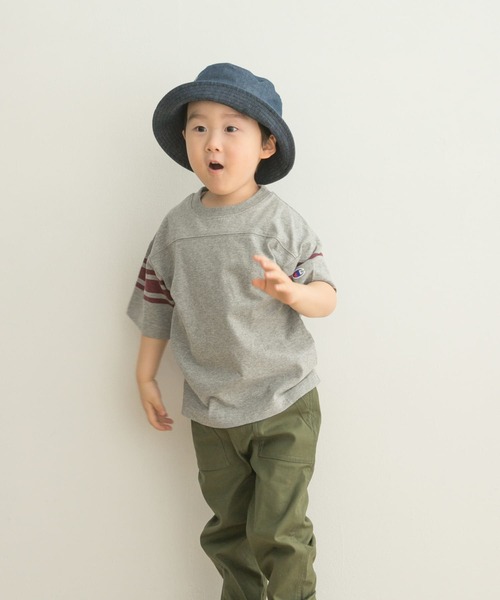 Champion（チャンピオン）の「Champion×DOORS　フットボールTシャツ(KIDS)（Tシャツ/カットソー・キッズ・オフホワイト/グレー系その他・120/105/135）」の9枚目の写真