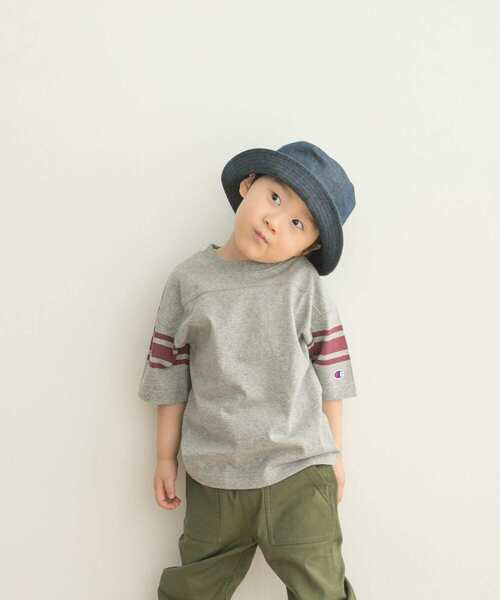 Champion（チャンピオン）の「Champion×DOORS　フットボールTシャツ(KIDS)（Tシャツ/カットソー・キッズ・オフホワイト/グレー系その他・120/105/135）」の10枚目の写真