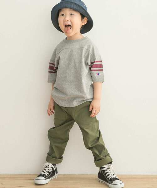 Champion（チャンピオン）の「Champion×DOORS　フットボールTシャツ(KIDS)（Tシャツ/カットソー・キッズ・オフホワイト/グレー系その他・120/105/135）」の12枚目の写真
