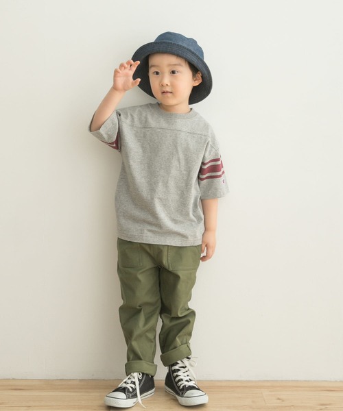 Champion（チャンピオン）の「Champion×DOORS　フットボールTシャツ(KIDS)（Tシャツ/カットソー・キッズ・オフホワイト/グレー系その他・120/105/135）」の14枚目の写真