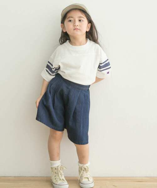 Champion（チャンピオン）の「Champion×DOORS　フットボールTシャツ(KIDS)（Tシャツ/カットソー・キッズ・オフホワイト/グレー系その他・120/105/135）」の19枚目の写真