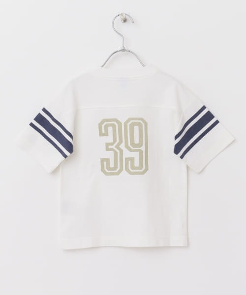 Champion（チャンピオン）の「Champion×DOORS　フットボールTシャツ(KIDS)（Tシャツ/カットソー・キッズ・オフホワイト/グレー系その他・120/105/135）」の3枚目の写真