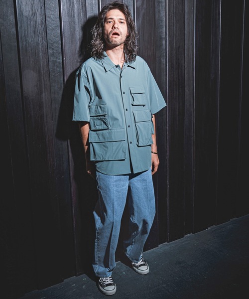 NOISESCAPE(ノイズスケープ)の「mp9927- Denim Material Center Crease Pants デニムパンツ(デニムパンツ・メンズ・ライトインディゴブルー/ダークインディゴブルー・M/XL/L/S)」の14枚目の写真