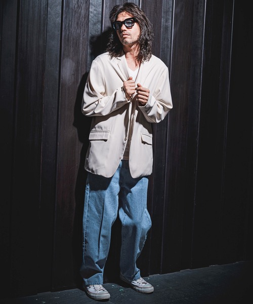 NOISESCAPE(ノイズスケープ)の「mp9927- Denim Material Center Crease Pants デニムパンツ(デニムパンツ・メンズ・ライトインディゴブルー/ダークインディゴブルー・M/XL/L/S)」の17枚目の写真