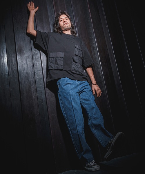 NOISESCAPE(ノイズスケープ)の「mp9927- Denim Material Center Crease Pants デニムパンツ(デニムパンツ・メンズ・ライトインディゴブルー/ダークインディゴブルー・M/XL/L/S)」の22枚目の写真
