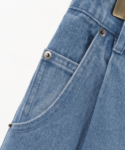 NOISESCAPE(ノイズスケープ)の「mp9927- Denim Material Center Crease Pants デニムパンツ(デニムパンツ・メンズ・ライトインディゴブルー/ダークインディゴブルー・M/XL/L/S)」の9枚目の写真