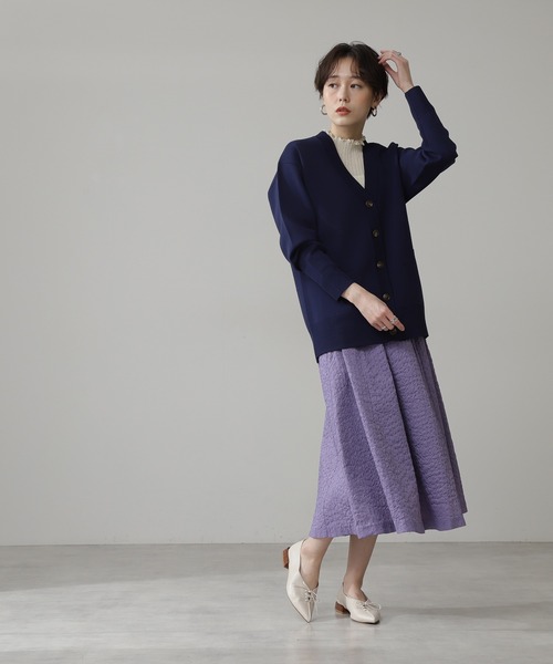 N.（N. Natural Beauty Basic）（エヌエヌナチュラルビューティーベーシック）の「《n.'look》◆シュリンクギャザースカート（スカート・レディース・ネイビー/イエロー/ライラック・MEDIUM）」の17枚目の写真