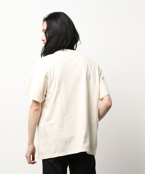 STRANGE TRIP（ストレンジトリップ）の「STRANGE TRIP(ストレンジトリップ) ANTI MEDIA TEE（Tシャツ/カットソー・メンズ・ブルー/ナチュラル・MEDIUM/LARGE/X-LARGE）」の4枚目の写真