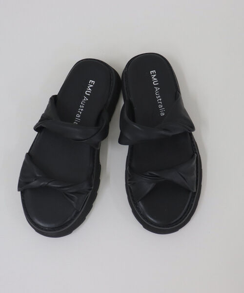 EMU Australia（エミューオーストラリア）の「【EMU Austraria/エミュオーストラリア】シャーキーツイストアッパーサンダル（サンダル・レディース・ブラック・24/23）」の10枚目の写真