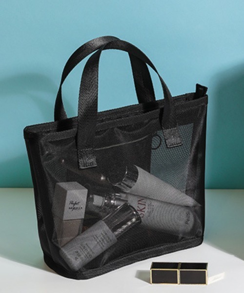 Pochi Pouch/シンプル ブラック メッシュポーチ(ポーチ)|Pochi Pochi Pouch/シンプル ブラック メッシュポーチ(ポーチ)|Pochi