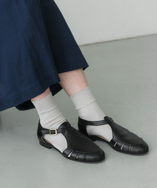 かぐれ（カグレ）の「シルクリブソックス（ソックス/靴下・レディース・ホワイト/ライトグレー/ブラック/ピンク・FREE）」の3枚目の写真