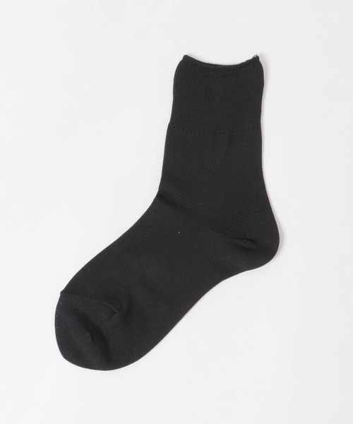 かぐれ（カグレ）の「シルクリブソックス（ソックス/靴下・レディース・ホワイト/ライトグレー/ブラック/ピンク・FREE）」の7枚目の写真