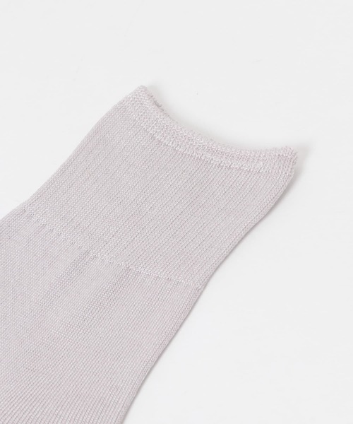 かぐれ（カグレ）の「シルクリブソックス（ソックス/靴下・レディース・ホワイト/ライトグレー/ブラック/ピンク・FREE）」の11枚目の写真