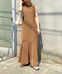 CAPRICIEUX LE'MAGE | 配色リブマーメイドワンピース(ワンピース)