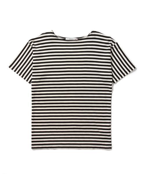BEAMS LIGHTS Men's（ビームスライツ メンズ）の「BEAMS LIGHTS / ボートネックボーダーTシャツ（Tシャツ/カットソー・メンズ・ブラック/ネイビー・MEDIUM/LARGE/SMALL）」の10枚目の写真