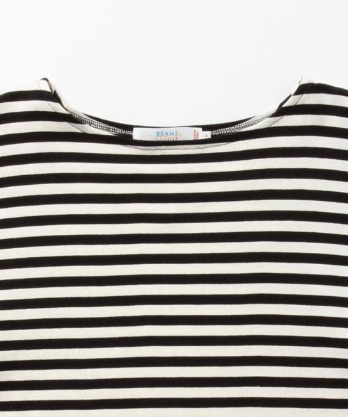BEAMS LIGHTS Men's（ビームスライツ メンズ）の「BEAMS LIGHTS / ボートネックボーダーTシャツ（Tシャツ/カットソー・メンズ・ブラック/ネイビー・MEDIUM/LARGE/SMALL）」の13枚目の写真