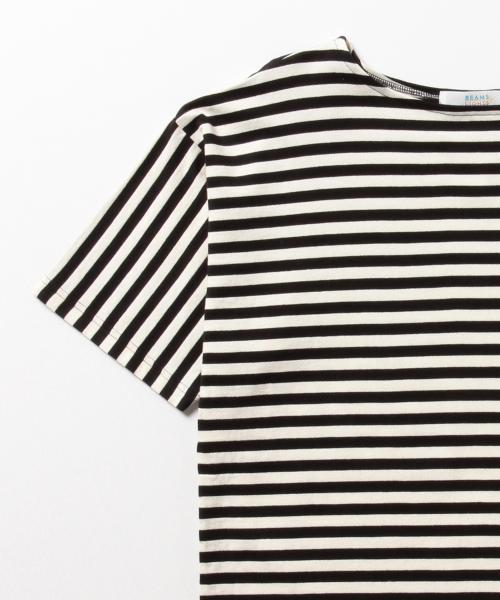 BEAMS LIGHTS Men's（ビームスライツ メンズ）の「BEAMS LIGHTS / ボートネックボーダーTシャツ（Tシャツ/カットソー・メンズ・ブラック/ネイビー・MEDIUM/LARGE/SMALL）」の14枚目の写真