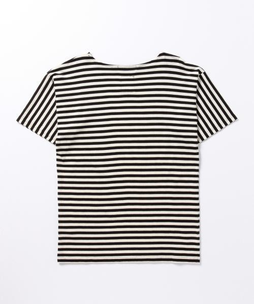BEAMS LIGHTS Men's（ビームスライツ メンズ）の「BEAMS LIGHTS / ボートネックボーダーTシャツ（Tシャツ/カットソー・メンズ・ブラック/ネイビー・MEDIUM/LARGE/SMALL）」の16枚目の写真