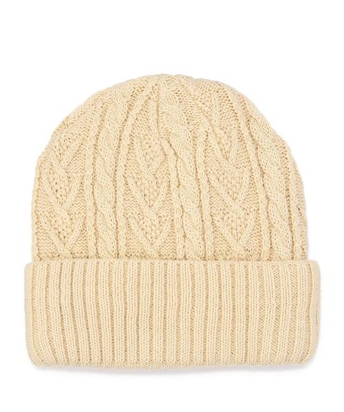 coen（コーエン）の「【coen kids】コットンニットワッチ（ニットキャップ）（ニットキャップ/ビーニー・キッズ・ブラック/ナチュラル/レッド/イエロー/ロイヤルブルー・フリー）」の3枚目の写真