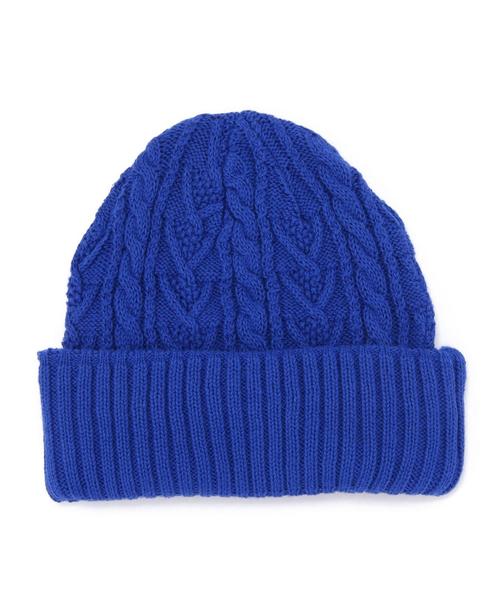 coen（コーエン）の「【coen kids】コットンニットワッチ（ニットキャップ）（ニットキャップ/ビーニー・キッズ・ブラック/ナチュラル/レッド/イエロー/ロイヤルブルー・フリー）」の4枚目の写真