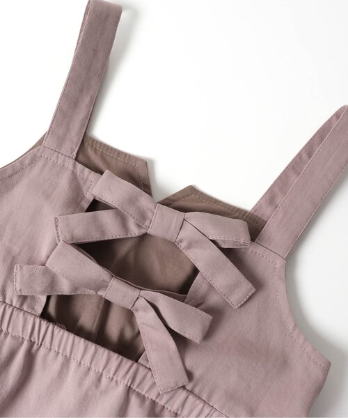 apres les cours（アプレレクール）の「WEB限定 バックリボンジャンパースカート（スカート・キッズ・ピンク/ミント/ドット・130/110/100/90/80/140/120）」の8枚目の写真