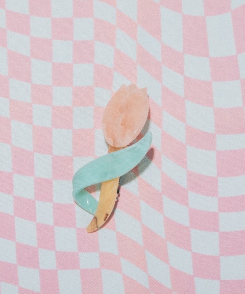 Candy Stripper(キャンディストリッパー)の「TULIP バレッタ(バレッタ/ヘアクリップ・レディース・ピンク・FREE)」の1枚目の写真