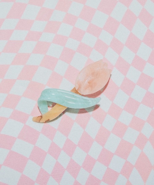 Candy Stripper(キャンディストリッパー)の「TULIP バレッタ(バレッタ/ヘアクリップ・レディース・ピンク・FREE)」の7枚目の写真