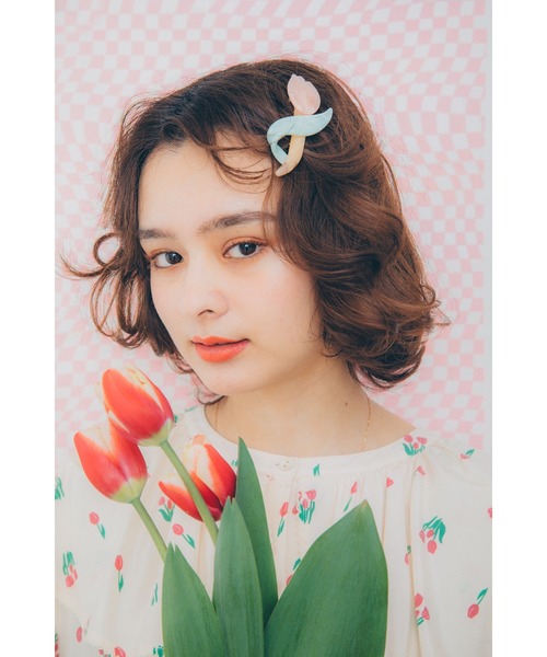 Candy Stripper(キャンディストリッパー)の「TULIP バレッタ(バレッタ/ヘアクリップ・レディース・ピンク・FREE)」の9枚目の写真