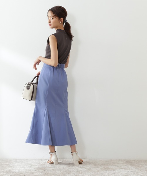 N.(N. Natural Beauty Basic)(エヌエヌナチュラルビューティーベーシック)の「マーメイドタイトマキシスカート(スカート・レディース・ブルー/ホワイト/イエロー・MEDIUM/SMALL)」の15枚目の写真