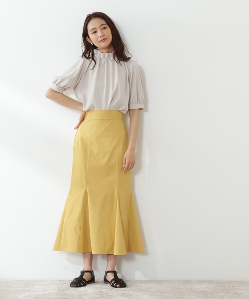 N.(N. Natural Beauty Basic)(エヌエヌナチュラルビューティーベーシック)の「マーメイドタイトマキシスカート(スカート・レディース・ブルー/ホワイト/イエロー・MEDIUM/SMALL)」の18枚目の写真