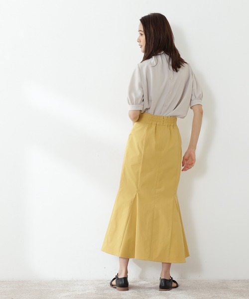 N.(N. Natural Beauty Basic)(エヌエヌナチュラルビューティーベーシック)の「マーメイドタイトマキシスカート(スカート・レディース・ブルー/ホワイト/イエロー・MEDIUM/SMALL)」の19枚目の写真