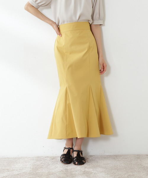 N.(N. Natural Beauty Basic)(エヌエヌナチュラルビューティーベーシック)の「マーメイドタイトマキシスカート(スカート・レディース・ブルー/ホワイト/イエロー・MEDIUM/SMALL)」の17枚目の写真