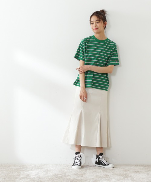 N.(N. Natural Beauty Basic)(エヌエヌナチュラルビューティーベーシック)の「マーメイドタイトマキシスカート(スカート・レディース・ブルー/ホワイト/イエロー・MEDIUM/SMALL)」の10枚目の写真